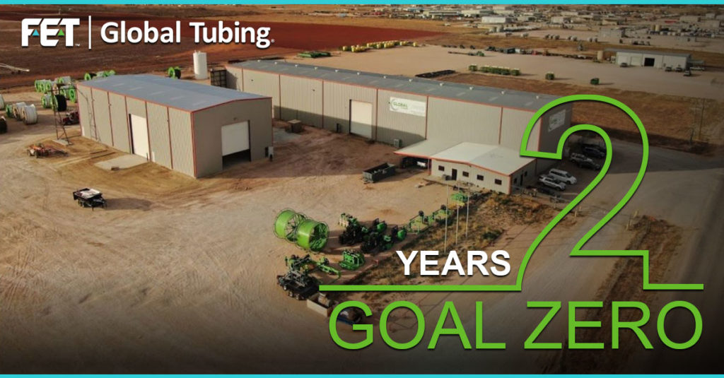 Global Tubing's Midland Service Center Celebrates 2 years of Goal Zero