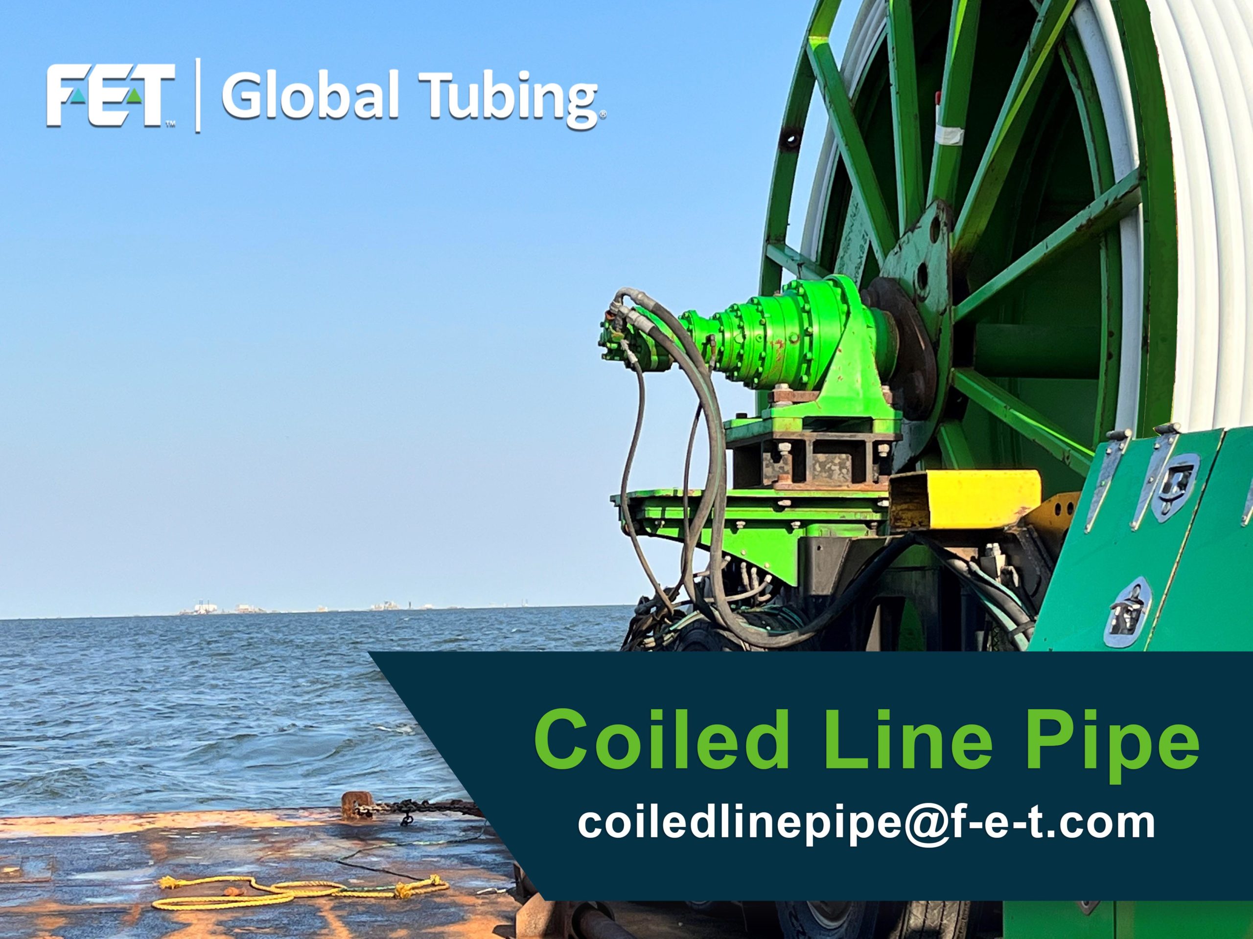 Global Tubing Coiled Line Pipe in the coastal waters of South Louisiana’s Terrebonne Bay